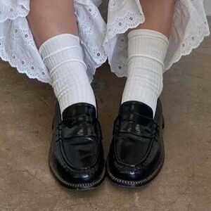 Freda Salvador Elba Loafers in Black Spazzolato
